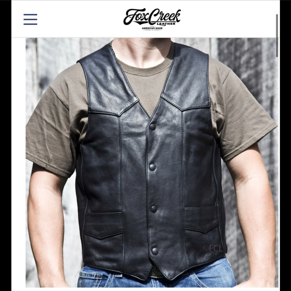 Leather Shooter’s Concealed WeaponsVest.  NWOT